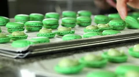 Macaroon finishing Stock Footage 11473222