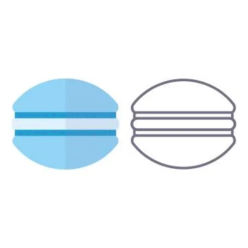 Macaroon. Icon on isolated background Stock Illustration