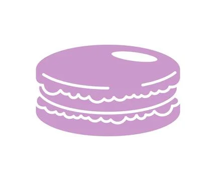 Macaroon isolated. Macaroons icon sign. Macaron symbol Stock Illustration