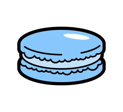 Macaroon isolated. Macaroons icon sign. Macaron symbol Stock Illustration
