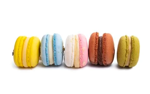 Macaroon isolated Stock Photos