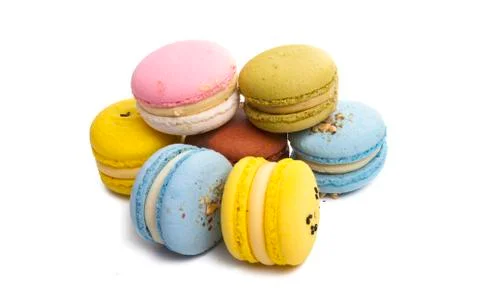 Macaroon isolated Stock Photos