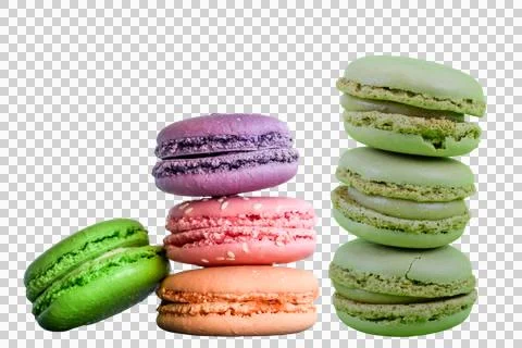 Macaroon isolated on transparent background - macaroon isolated on transpar.. Foto stock