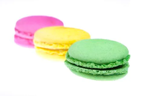 Macaroon isolated on white Stock Photos