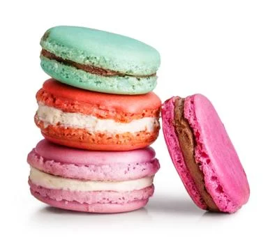 Macaroon isolated on white Stock Photos