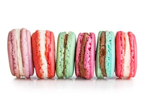 Macaroon isolated on white Stock Photos