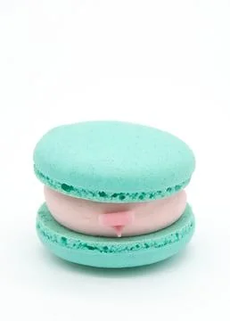 Macaroon on a light background. Stock Photos