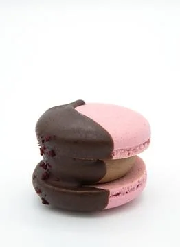 Macaroon on a light background. Stock Photos