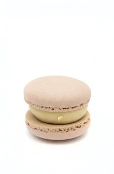 Macaroon on a light background. Stock Photos