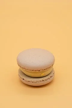 Macaroon on a light background. Stock Photos