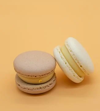 Macaroon on a light background. Stock Photos