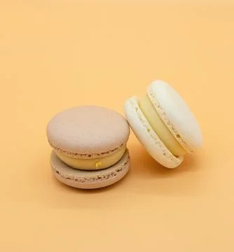 Macaroon on a light background. Stock Photos
