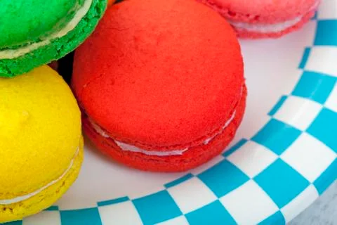 Macaroon macro Foto stock