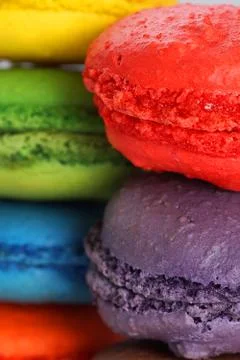 Macaroons background Stock Photos
