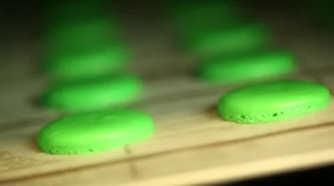 Macaroons baking timelapse Video stock 11473463