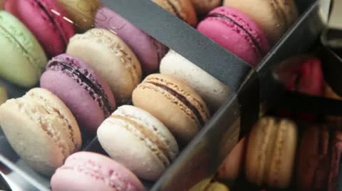 Macaroons in a box Video stock 20443962