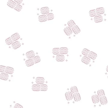 Macaroons cookies glyph seamless pattern 库存插图