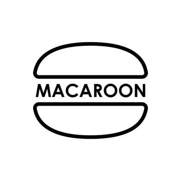 Macaroons icon logo design. For web design, apps, software, printing usage. V Illustrazione stock