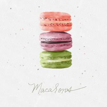 Macaroons Stock Illustration