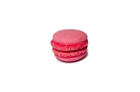 Macaroons isolated on the white background Stock Photos