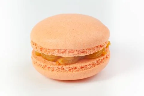 Macaroons one isolated Stock Photos