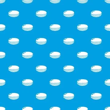 Macaroons pattern seamless blue Illustrazione stock