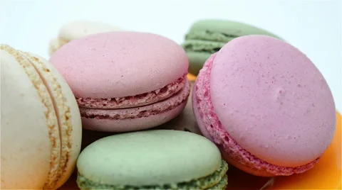 Macaroons rotating Stock Footage 46097157