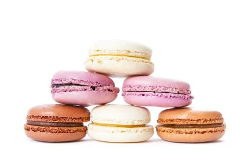 Macaroons stack Stock Photos