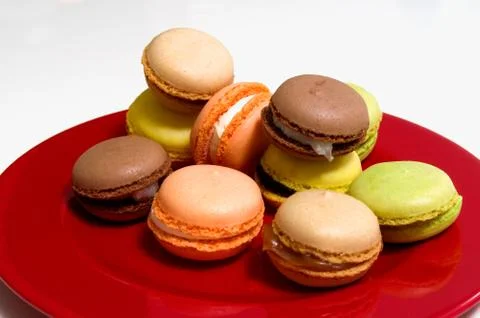 Macaroons in the studio Stock Photos