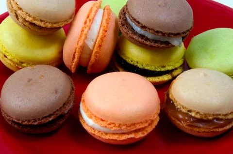 Macaroons in the studio Stock Photos