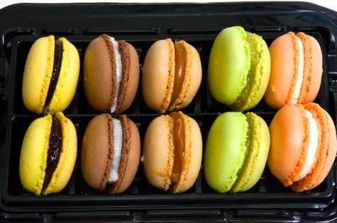 Macaroons in the studio Stock Photos