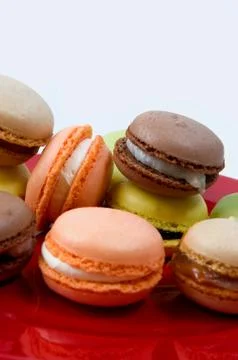 Macaroons in the studio Stock Photos