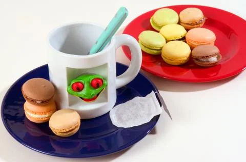 Macaroons in the studio Stock Photos