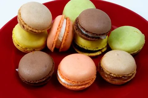 Macaroons in the studio Stock Photos