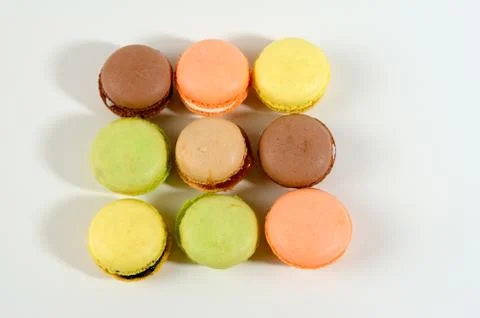 Macaroons in the studio Stock Photos