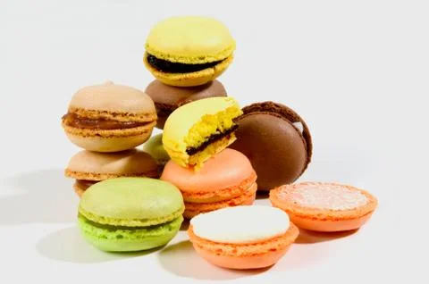 Macaroons in the studio Stock Photos