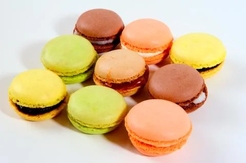 Macaroons in the studio Stock Photos