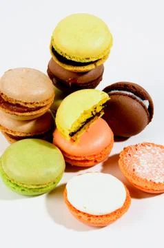 Macaroons in the studio Stock Photos