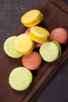 Macaroons in studio Stock Photos