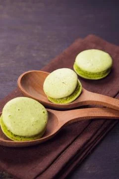 Macaroons in studio Stock Photos
