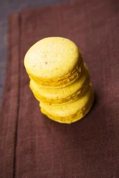 Macaroons in studio Stock Photos