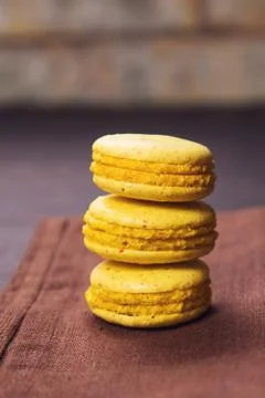 Macaroons in studio Stock Photos