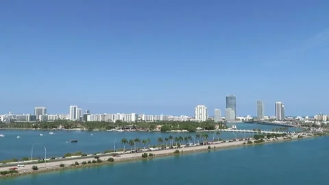 MacArthur Causeway Miami Florida Stock Footage 295840356
