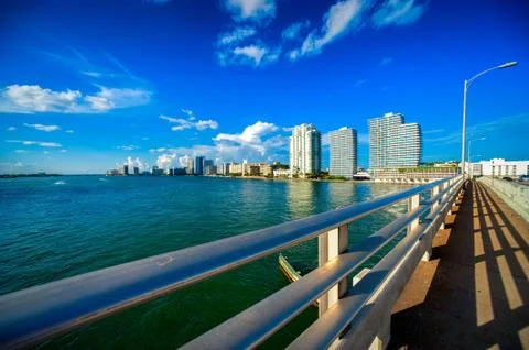 MacArthur Causeway Stock Photos