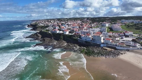 Macas Beach. Beach Skyline. Nature Landscape. Summer Travel. Stock Footage 311105425
