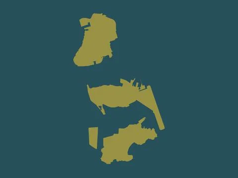 Macau, China. Solid color shape Stock Illustration