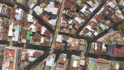 Macau city blocks seen from above of the historic city center Video stock 80980396