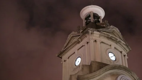 Macau clock tower Stock Footage 117982622
