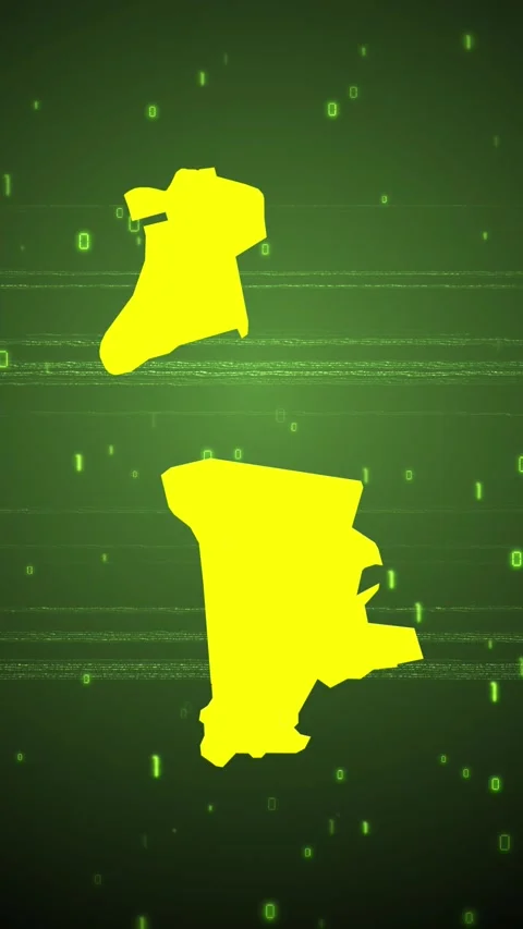 Macau Digital Map Intro Stock Footage 258836378