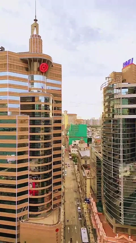 Macau downtown Stock Footage 200489829